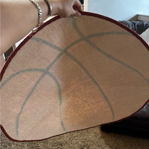 Round Basketball Rug - Picture 2 of 2